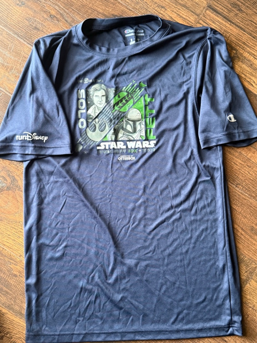 Champion Navy Run Disney Star Wars 2019 Performance Tee